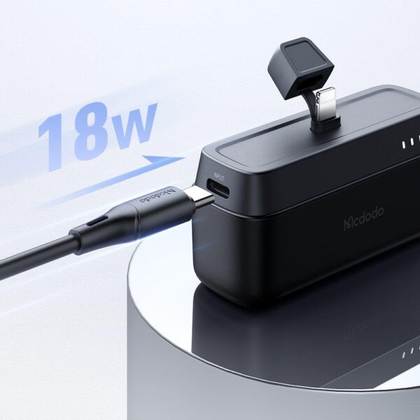 Mcdodo MC-6282 20w 5000mAh Lightning İphone Powerbank - Siyah - Görsel 6
