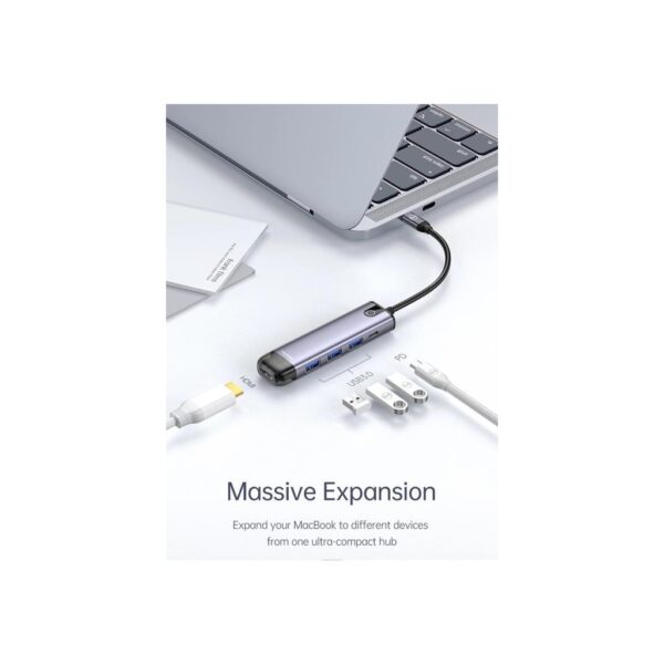 Mcdodo 5 in1 Type C Macbook Çevirici Çoklayıcı Adaptör HU-7750 - Görsel 3