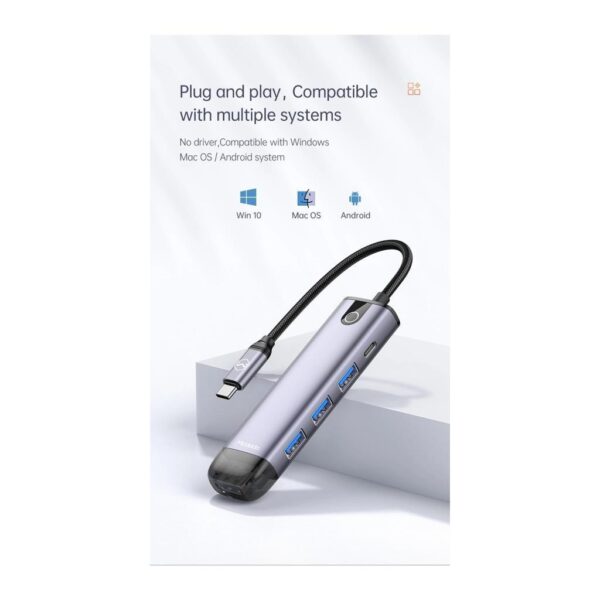 Mcdodo 5 in1 Type C Macbook Çevirici Çoklayıcı Adaptör HU-7750 - Görsel 4