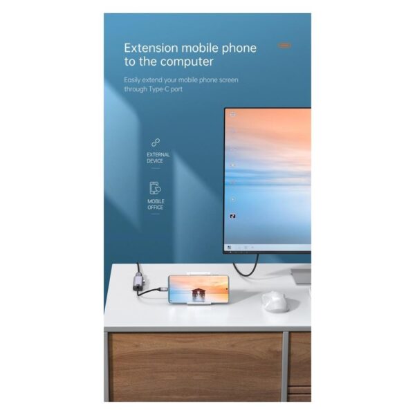 Mcdodo 5 in1 Type C Macbook Çevirici Çoklayıcı Adaptör HU-7750 - Görsel 5