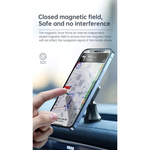 Mcdodo 360 Derece Dönebilen Magnetic Araç Tutucu Siyah CM-8490 - Görsel 5