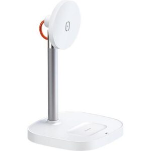 Mcdodo 2in1 15W Magsafe iPhone Kablosuz Şarj Standı Beyaz CH-7340