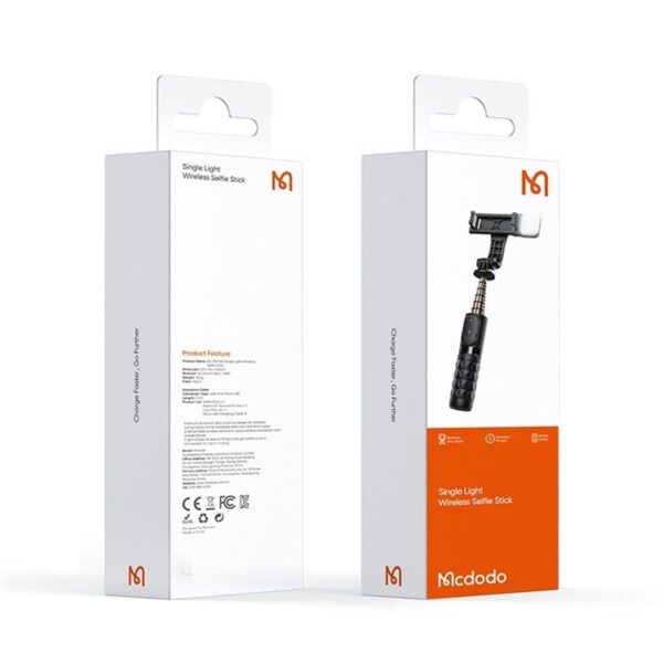 Mcdodo SS-1781 Bluetooth Selfie Çubuğu Uzaktan Kumandalı/Tripod Standlı - Siyah - Görsel 7