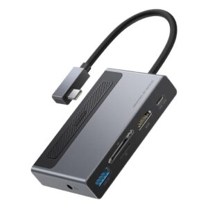 Baseus Magic Çok Fonksiyonlu Klipsli Type-C Hub 6in1 Adaptör CAHUB-DA0G