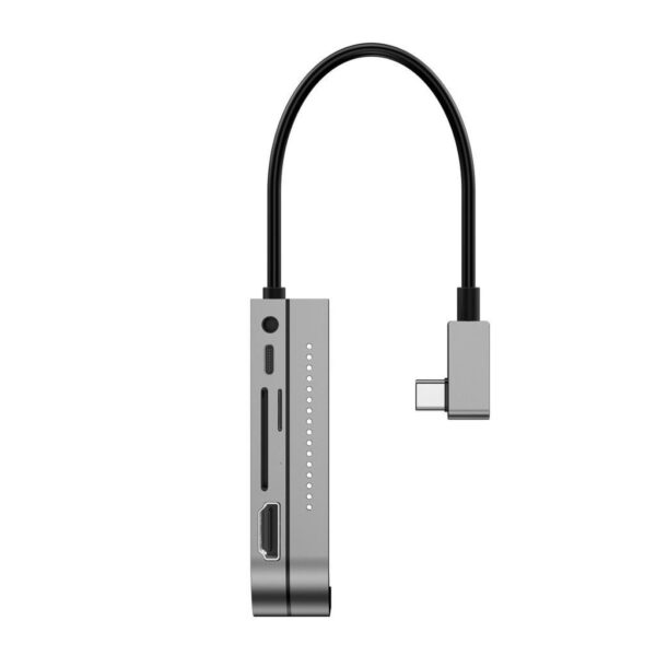 Baseus Bend Angle HDMI USB 6in1 USB Type C Adaptör CAHUB-WJ0G - Görsel 2