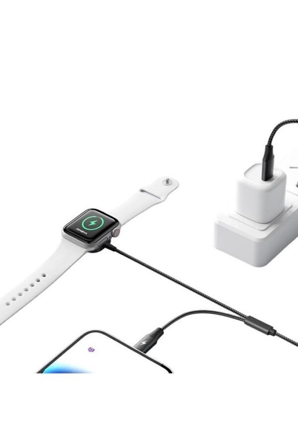 Mcdodo CH-2980 15W 2in1 Apple Watch Şarj TypeC İphone 1.5mt-Siyah - Görsel 3