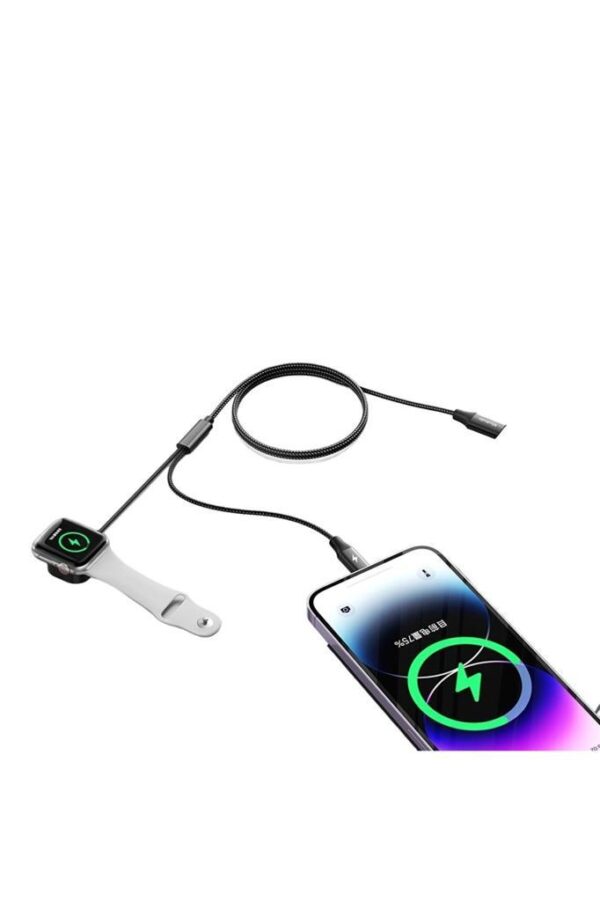 Mcdodo CH-2980 15W 2in1 Apple Watch Şarj TypeC İphone 1.5mt-Siyah - Görsel 4