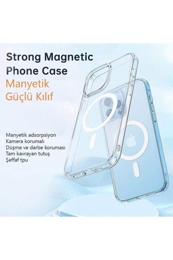 Mcdodo Iphone 11 Uyumlu Mat Şeffaf Magsafe Kılıf PC-3111 - Görsel 2