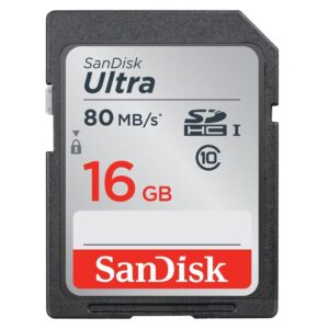 Sandisk Ultra 16GB SD 80MB/s Hafıza Kartı SDSDUNS-016G