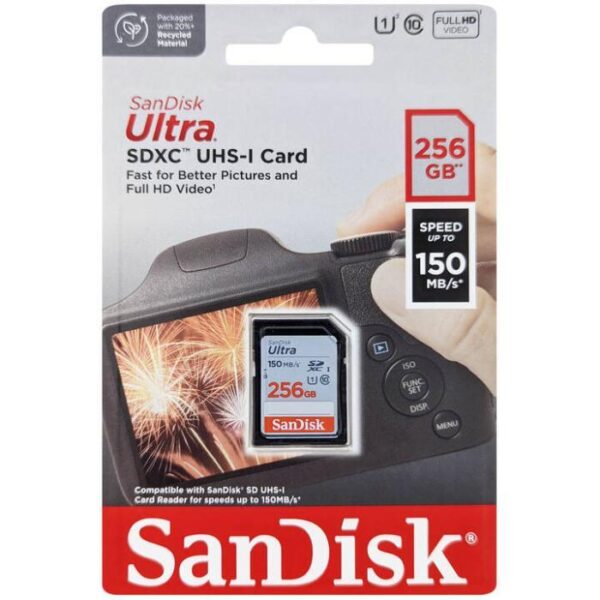 Sandisk Ultra 256GB 150MB/S Sdhc/sdxc Uhs-I Hafıza Kartı SDSDUNC-256G - Görsel 3