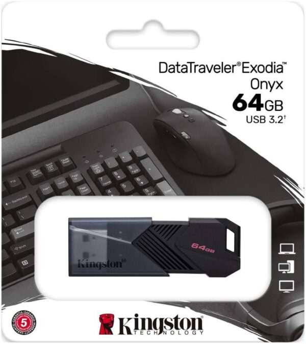 Kingston 64 GB Usb3.2 Flash Bellek Datatraveler Exodıa Onyx DTXON/64GB - Görsel 3