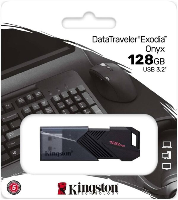 Kingston 128GB Usb3.2 Flash Bellek Datatraveler Exodıa Onyx DTXON/128GB - Görsel 2