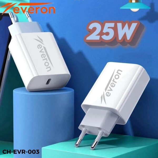 Everon 25W Hızlı Şarj Cihazı TypeC Girişli EVR003 - Görsel 3