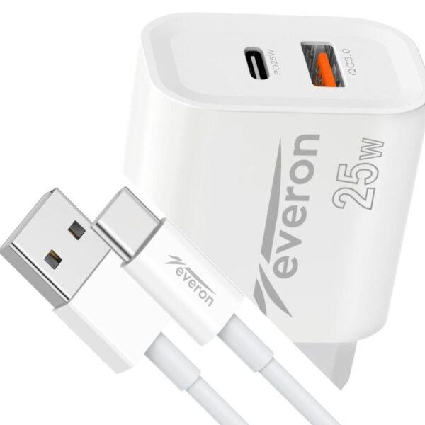 Everon 25w Usb Typec Kablolu Şarj Cihazı Evr-023-C - Görsel 3
