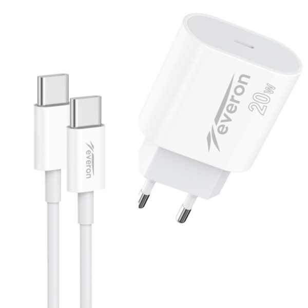 Everon 20w Typec Typec Kablolu Şarj Cihazı Evr-013-C - Görsel 2