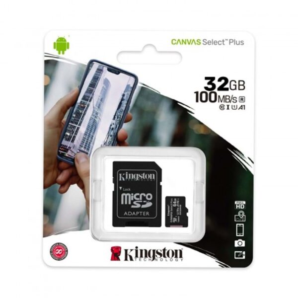 Kingston 32GB 100Mb MicroSD Canvas Select Plus Hafıza Kartı SDCS2 - Görsel 3