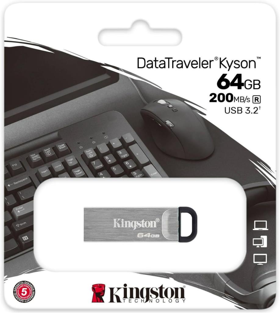 Kingston 64GB DataTraveler Usb Flash Bellek Metal 200mb 3.2 DTKN/64GB - Görsel 4