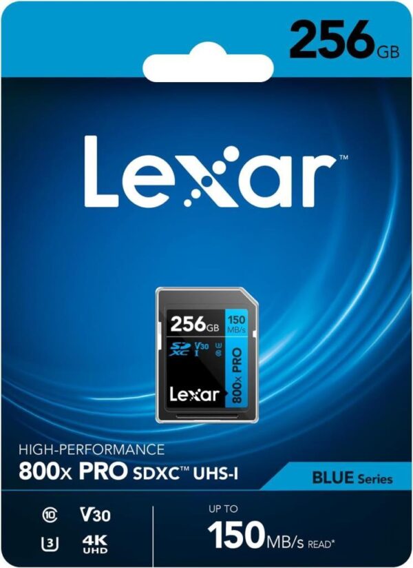 Lexar 256GB 800X SD UhsI V30 150MB/S Hafıza Kartı - Görsel 2
