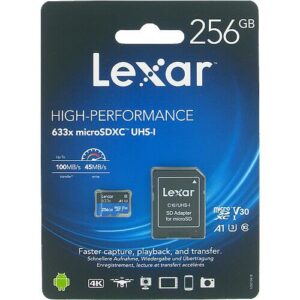 Lexar 256GB Micro SD Hafıza Kartı UHSI  633x 100MB