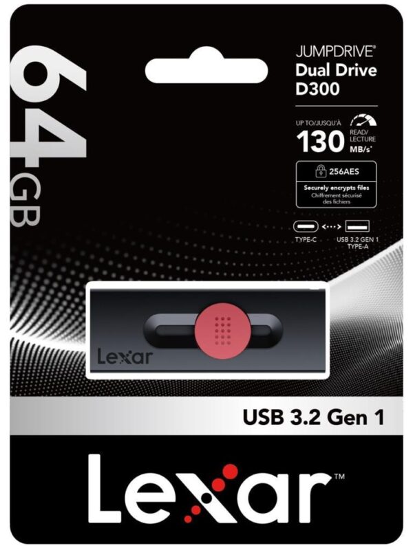 Lexar 64gb Usb Typec D300 100MB/s USB3.2 Flash Bellek - Görsel 3