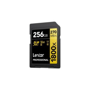 Lexar Professional 256GB 1800X 280MB/s 4K V60 SD Hafıza Kartı