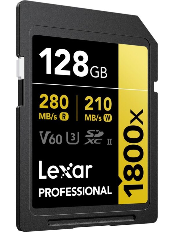 Lexar Professional 128GB 1800X 280MB/s 4K V60 SD Hafıza Kartı