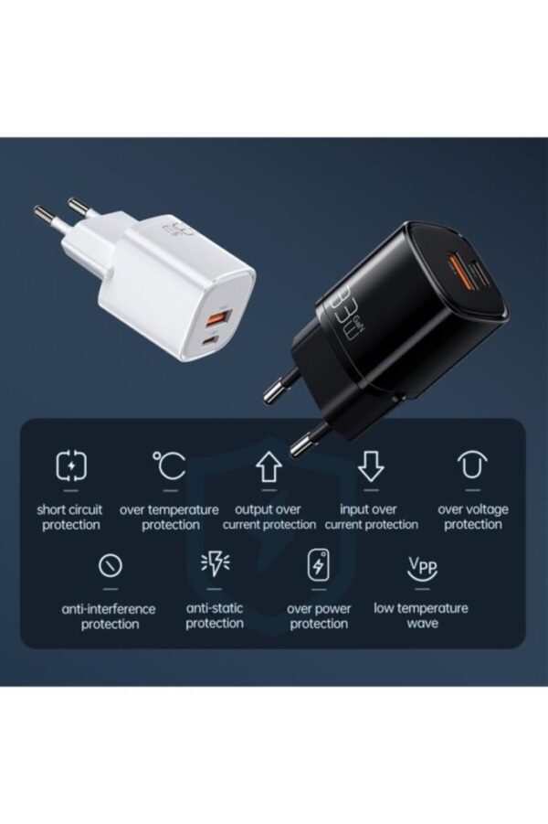 Mcdodo 33W Usb Type-c Mini Hızlı Şarj Adaptörü Gan PD CH-0151 - Görsel 4