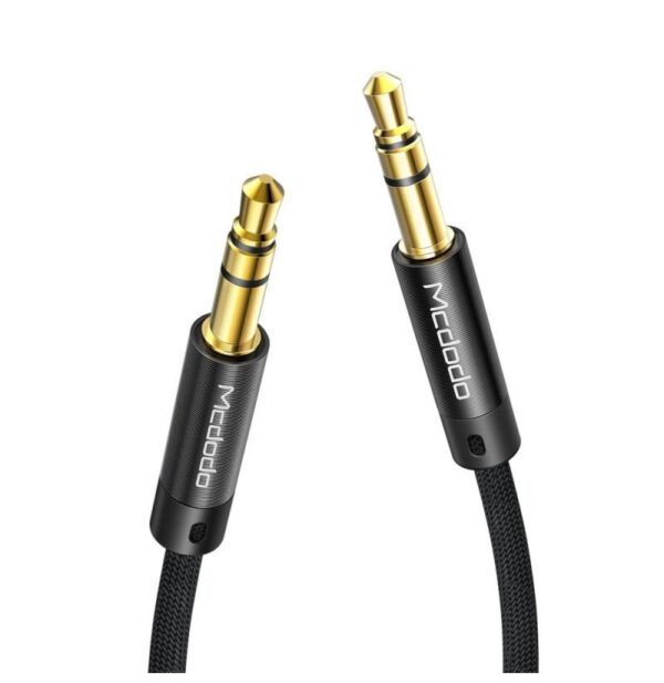 Mcdodo Ca-6640 3.5mm Aux Örgü Ses Kablosu 1.2m -Siyah