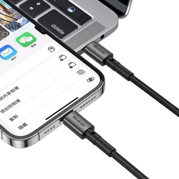 Mcdodo CA-2851 36W PD TypeC İphone Hızlı Şarj  Data Kablo 1.8m-Siyah - Görsel 6