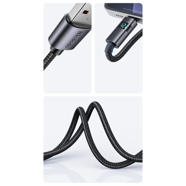 Mcdodo CA-6490 3A Usb iPhone Hızlı Şarj Kablosu 1.2M -Siyah - Görsel 7