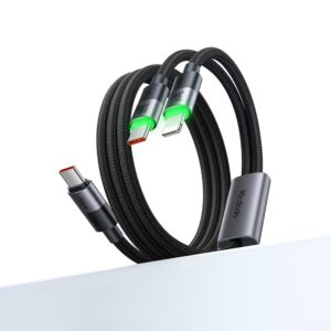 Mcdodo CA-6700 2in1 100W TypeC- iPhone Şarj Kablo 1.5M-Siyah
