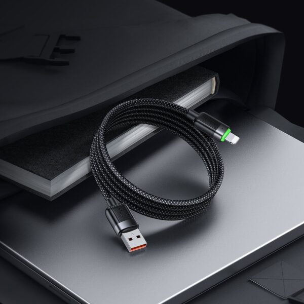 Mcdodo CA-6000 Usb iPhone Şarj Kablo 1.2M-Siyah - Görsel 4
