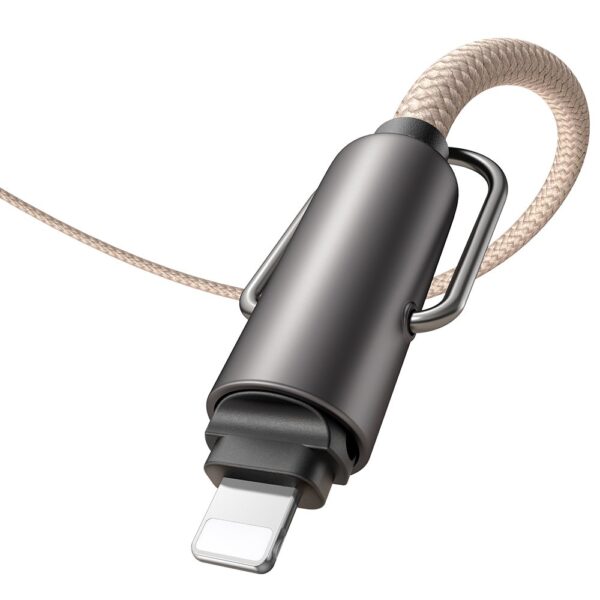 Mcdodo CA-6821 36W TypeC iPhone Çok İşlevli Çapraz Boyun Askılı Kablosu 1.2M -Haki - Görsel 2