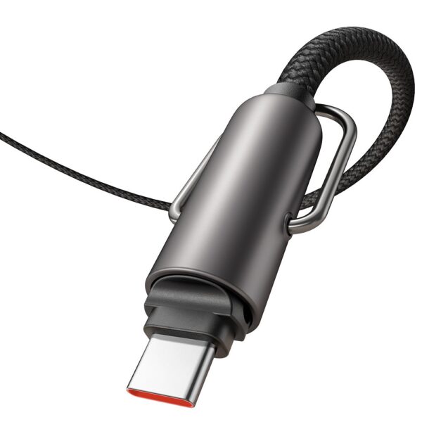 Mcdodo CA-6830 60W TypeC TypeC Çok İşlevli Çapraz Boyun Askılı Kablosu 1.2M -Siyah - Görsel 2