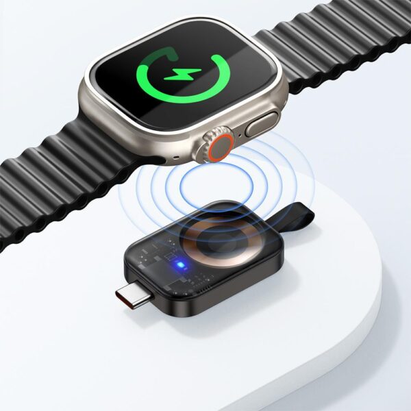 Mcdodo CH-2062 Apple Watch TypeC Kablosuz Şarj Cihazı - Siyah - Görsel 2