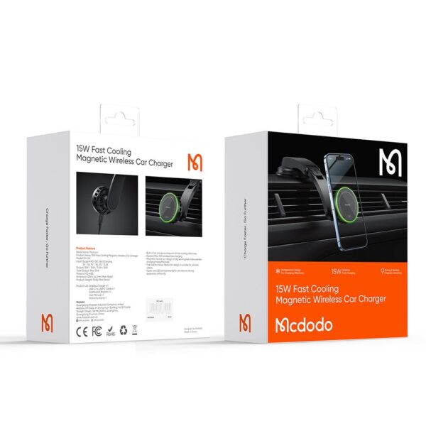 Mcdodo CH-5110 15W Manyetik Wireless Araç Tutucu-Siyah - Görsel 2