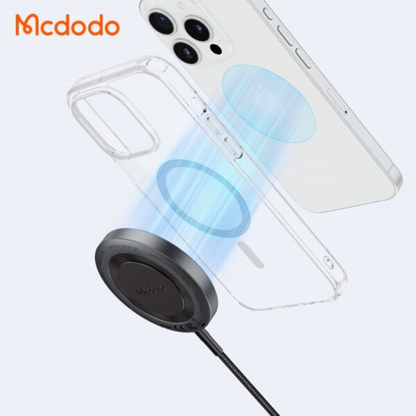 Mcdodo CH-5490 True 15W İphone Kablosuz Şarj Cihazı Siyah - Görsel 4