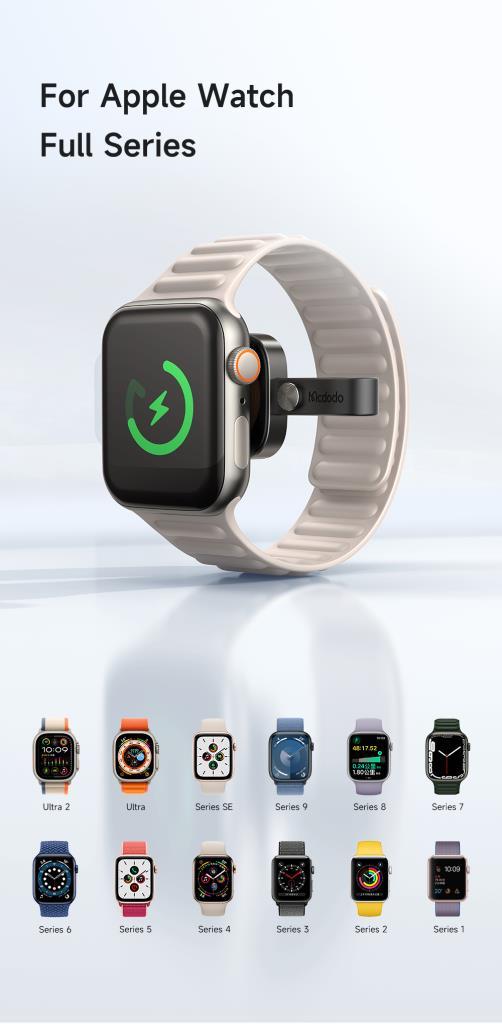 Mcdodo CH-4993 Apple Watch TypeC Kablosuz Şarj Cihazı - Siyah - Görsel 6