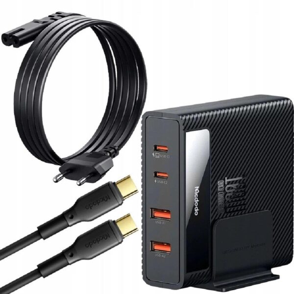 Mcdodo CH-1802 100W Usb Typec Giriş Powigan Hızlı Şarj Adaptörü + Kablo - Siyah - Görsel 3