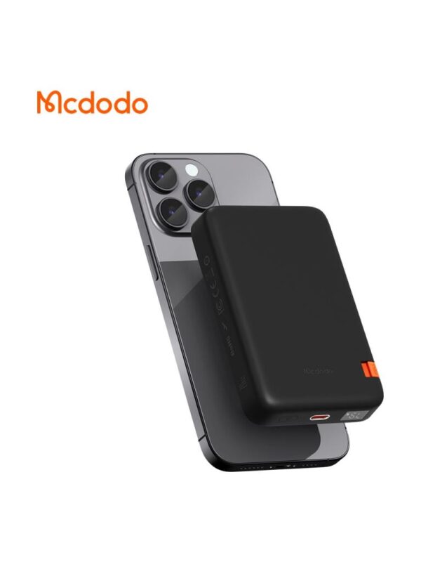 Mcdodo MC-5101 10000mAh 20w Magsafe Kablosuz Powerbank - Siyah - Görsel 2