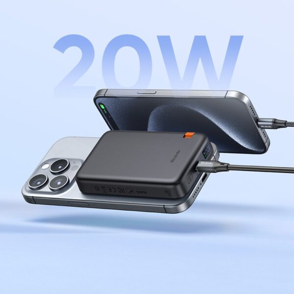 Mcdodo MC-1461 10000mAh iPhone ve Apple Watch 2in1 Kablosuz Powerbank - Görsel 3