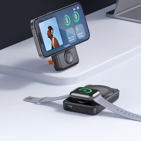 Mcdodo MC-1461 10000mAh iPhone ve Apple Watch 2in1 Kablosuz Powerbank - Görsel 6