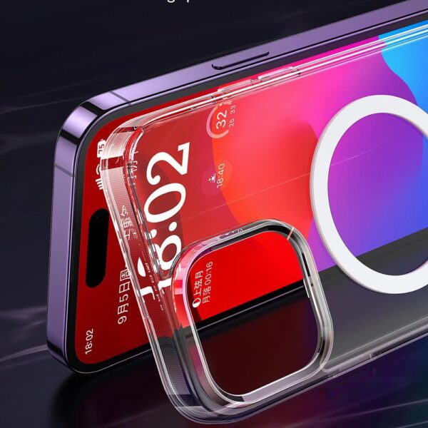 Mcdodo PC-5331 iPhone 15 Plus Uyumlu Magsafe Şeffaf Kılıf - Görsel 4
