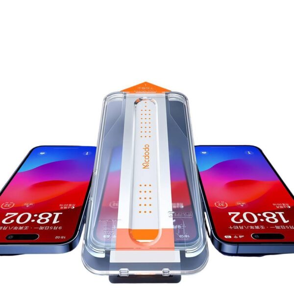 Mcdodo PF-5360 iPhone 15 Şeffaf Kırılmaz Cam - Görsel 2