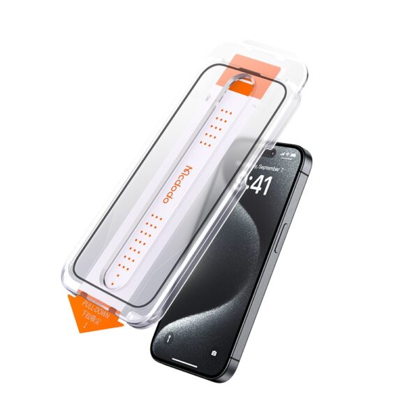 Mcdodo PF-6863 iPhone 16 Pro Max Şeffaf Kırılmaz Cam - Görsel 3
