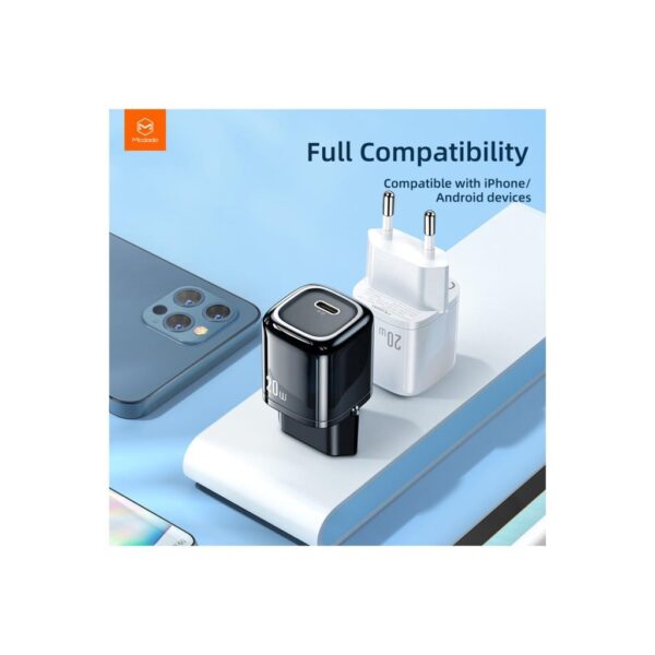 Mcdodo Type-c Girişli Şarj Adaptörü 20W CH-8291 Siyah - Görsel 2