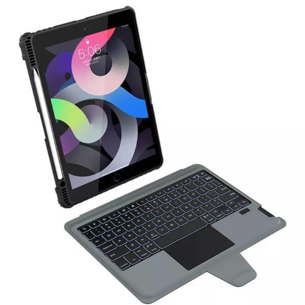 Nillkin Apple iPad 10.2 2019 /2021 Klavye Kılıf Set - Görsel 3