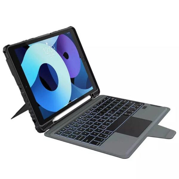 Nillkin Apple iPad 10.2 2019 /2021 Klavye Kılıf Set - Görsel 4