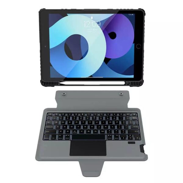 Nillkin Apple iPad 10.2 2019 /2021 Klavye Kılıf Set - Görsel 5