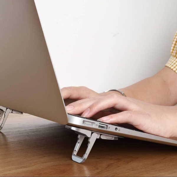 Nillkin Bolster Plus Taşınabilir Yapışkanlı Mini Laptop Standı Uzay Gri - Görsel 2